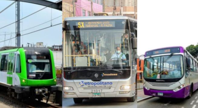 Estos son los horarios de los servicios de transporte público para el 1 de mayo