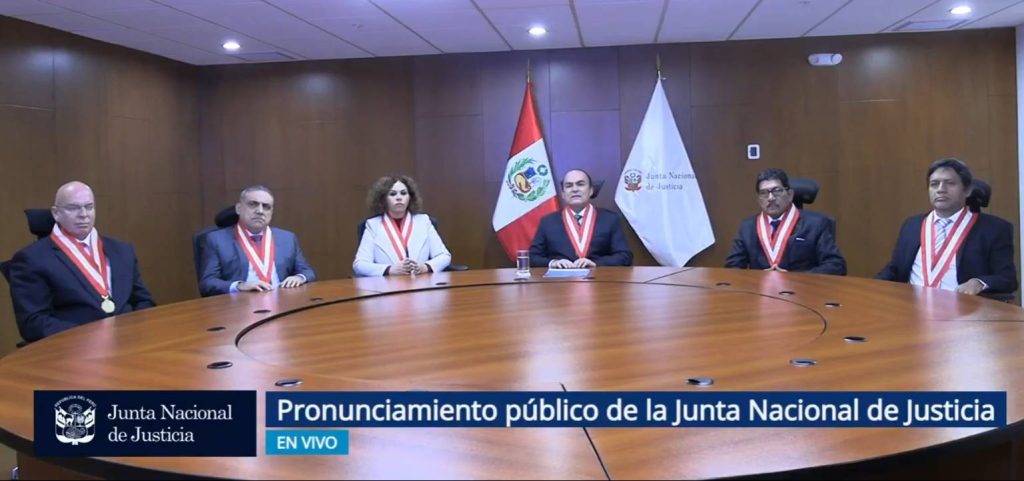 JNJ inicia procedimiento de ejecución forzosa para reponer a Patricia Benavides