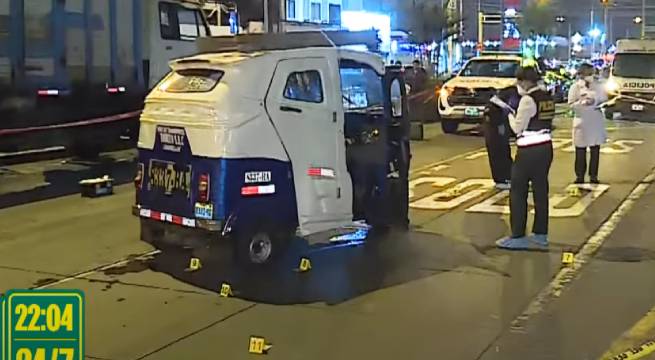 Balacera en Chorrillos: Acribillan a mototaxista y pasajero en plena avenida Huaylas