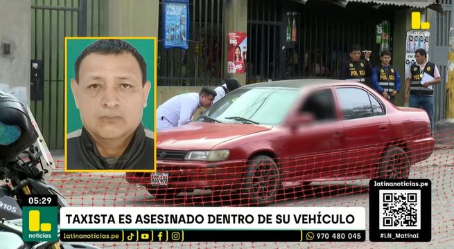 Asesinan a taxista de un disparo en la cabeza en El Agustino