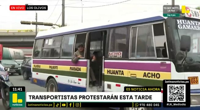 Paro de transportistas hoy: conductores se alistan para protestar esta tarde