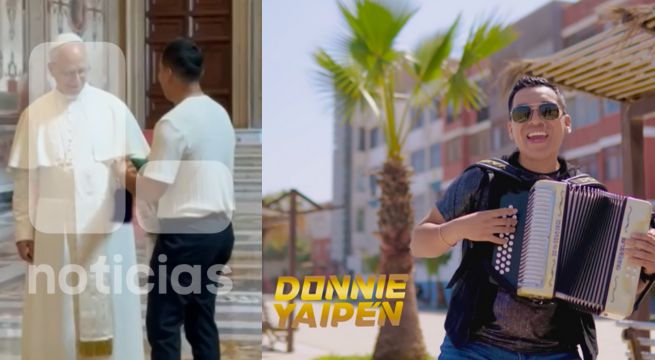 Donnie Yaipen se reunió con el papa León XIV tras estreno de su canción | VIDEO