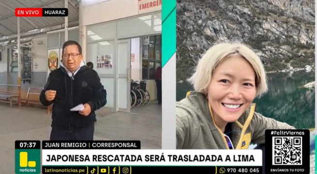 Turista japonesa que sobrevivió al Huascarán podría perder sus dedos | VIDEO