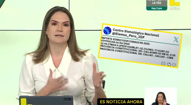Lorena Álvarez: así informó en vivo sobre el nuevo sismo en Lima | VIDEO