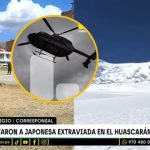 Así llegó la turista japonesa tras ser rescatada del nevado Huascarán | VIDEO