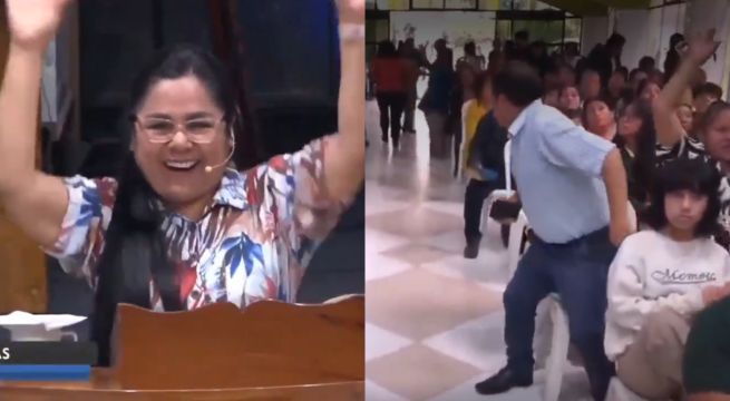 Líder de iglesia no dejó salir a fieles durante sismo y pidió a Dios que sea más fuerte | VIDEO