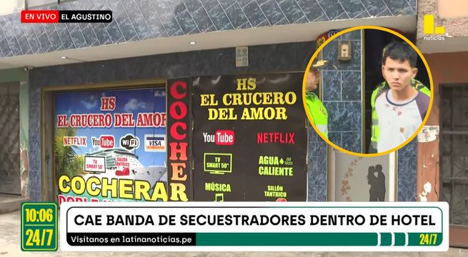 Cae banda de secuestradores en El Agustino: usaban hospedaje para retener a víctimas | VIDEO