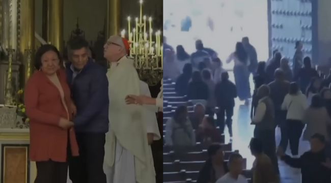 Pánico en la Catedral de Lima: sismo sorprendió a ciudadanos en plena misa