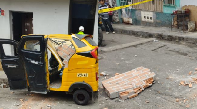 Mototaxista muere tras derrumbe de azotea producto de fuerte sismo