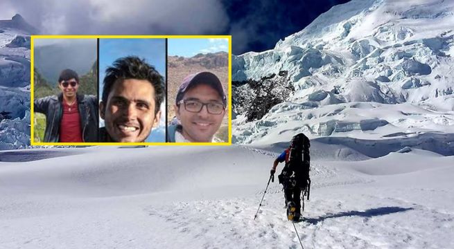 Hallan sin vida a los tres montañistas desaparecidos en nevado de Áncash