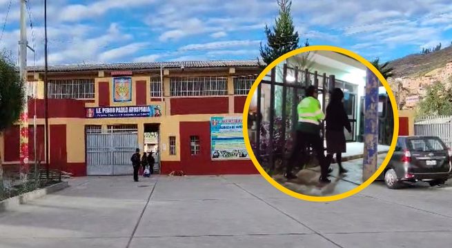 Huaraz: escolar ataca a su profesora con cuchillo de cocina en plena clase