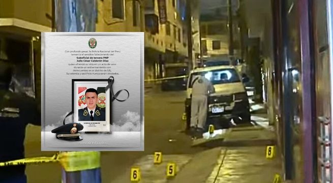 PNP dedica sentido comunicado a policía asesinado por su colega en operativo