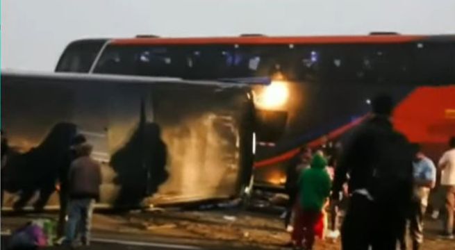 Variante Pasamayo: choque de buses interprovinciales deja un muerto y 33 heridos