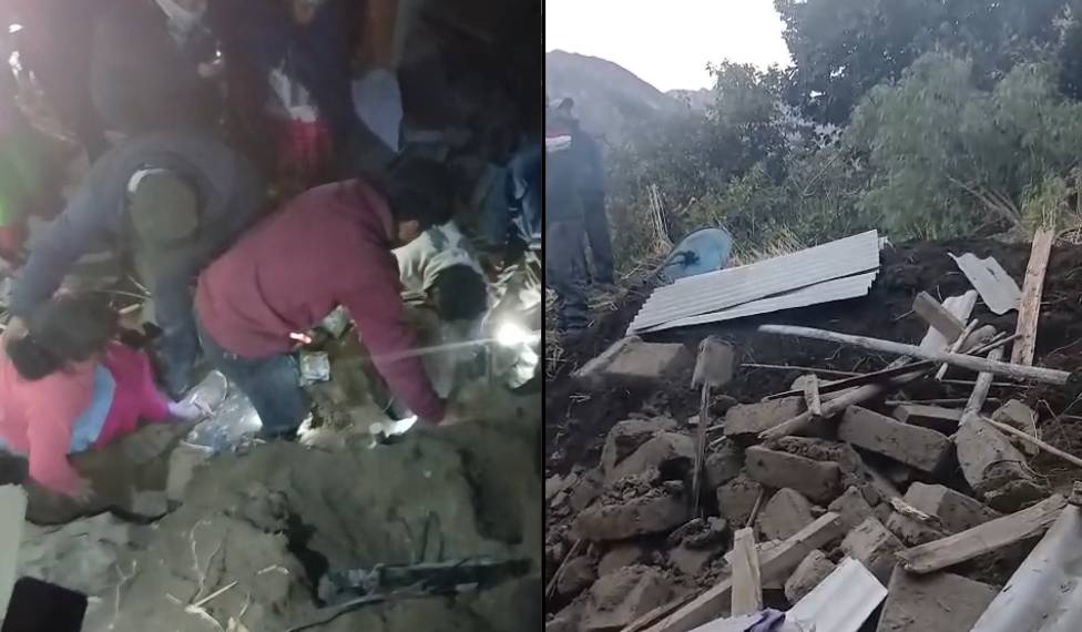 Deslizamiento de cerro sepulta viviendas y ocasiona la muerte de una madre de familia