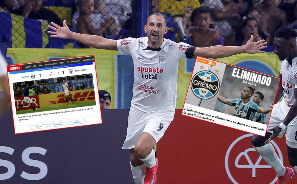 Así reaccionó la prensa brasileña a la clasificación de Alianza Lima y eliminación de Gremio