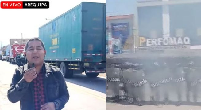 Arequipa: un muerto tras enfrentamientos entre mineros y la Policía en Chala