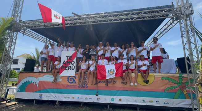 Perú campeón en equipos en Festival Panamericano de Surf en Guatemala