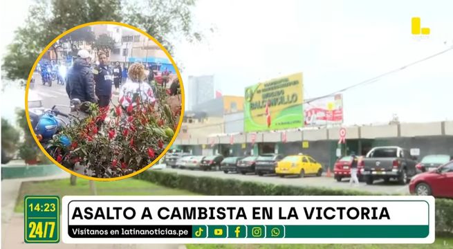 La Victoria: cambista es asaltada frente a mercado de Balconcillo | VIDEO