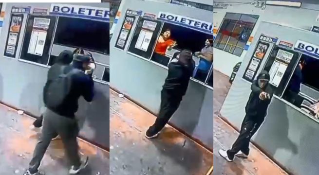 Cámaras de seguridad captan asalto a empresa de transportes y se llevan más de 30 mil soles | VIDEO