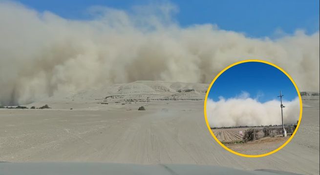Video muestra cómo iniciaron los vientos Paracas en Ica este jueves