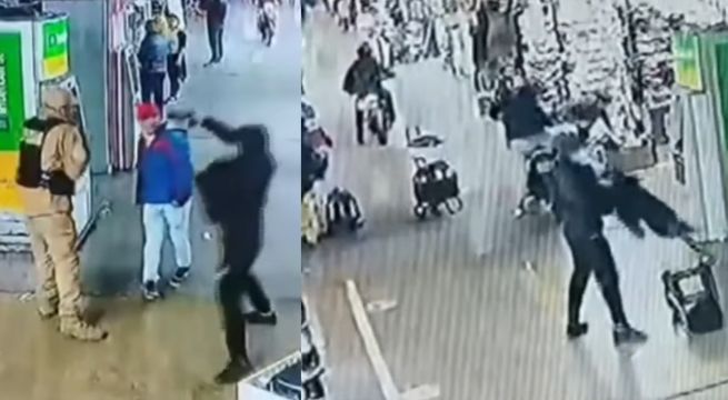 Cambistas son asaltadas dentro de centro comercial en la av. Argentina | VIDEO