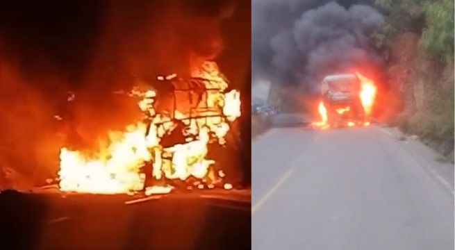 Bus de orquesta Gemma se incendia en la carretera y queda reducido a cenizas