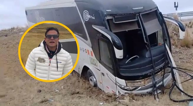 Esto dijo Christian Domínguez tras accidente de bus de Gran Orquesta | VIDEO