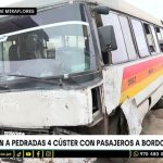 Extorsionadores atacan a cúster lleno de pasajeros: una persona resultó herida