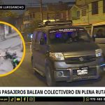 Falsos pasajeros balean a colectivero en San Juan de Lurigancho | VIDEO
