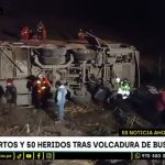 Huaraz: trágico accidente deja seis muertos y alrededor de 50 heridos en Pativilca