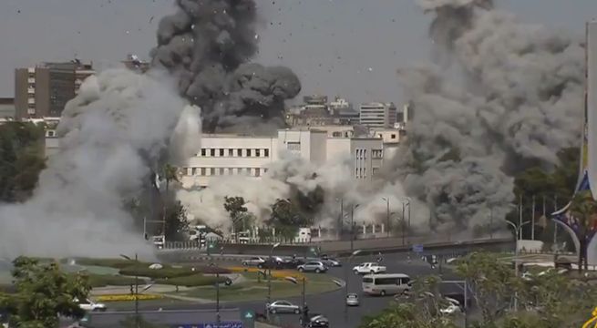 Israel bombardea cuartel general del Ejército sirio en Damasco | VIDEO