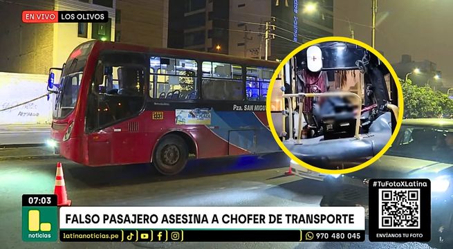 Los Olivos: matan a balazos a chofer de "El Rápido" frente a pasajeros | VIDEO