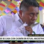 México: alcalde se casa con un caimán en ritual ancestral | VIDEO