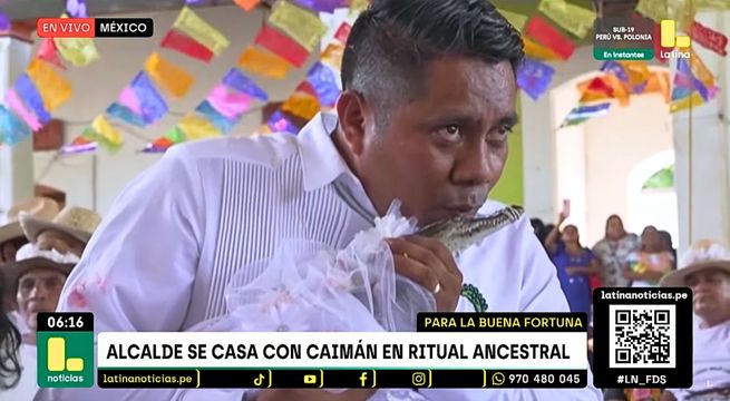 México: alcalde se casa con un caimán en ritual ancestral | VIDEO