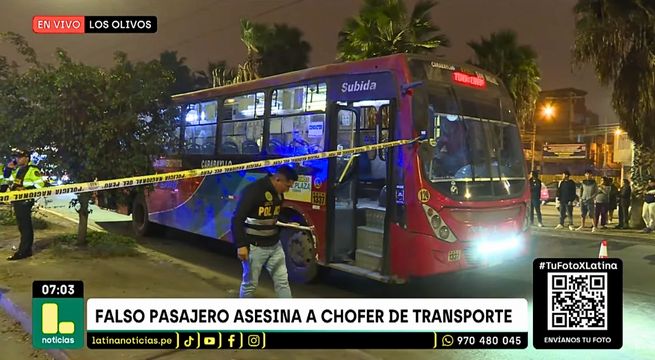Ministerio Público investiga asesinato de chofer de "El Rápido" en Los Olivos