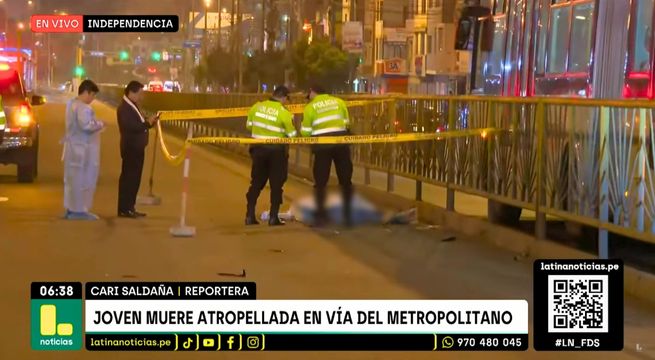 Mujer muere tras ser atropellada y arrastrada en vía del Metropolitano