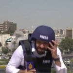 Bombardeo israelí sorprende a reportero en plena transmisión en vivo