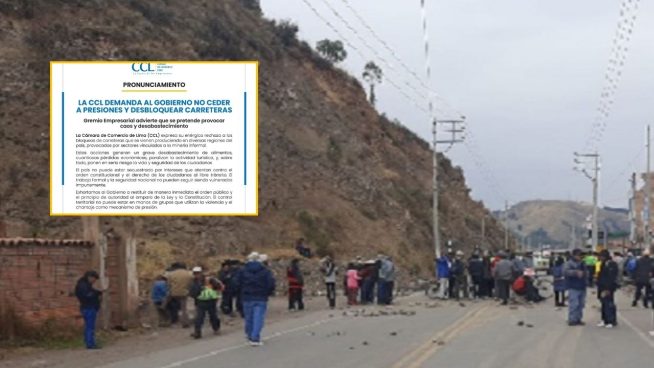 CCL sobre bloqueo de carreteras: "Exhortamos al Gobierno a restituir de manera inmediata el orden público"