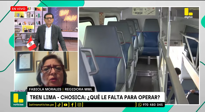 Regidora de la MML sobre operatividad del tren Lima-Chosica: 