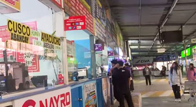 Suspenden salidas al sur por bloqueos: así luce el terminal Atocongo
