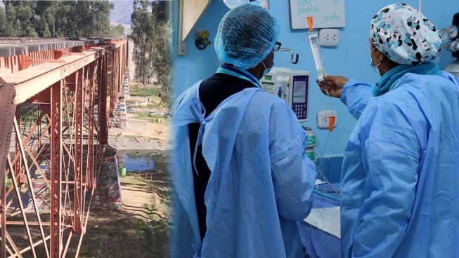 Niña de 3 años se encuentra en UCI tras caer de puente turístico en Huancayo