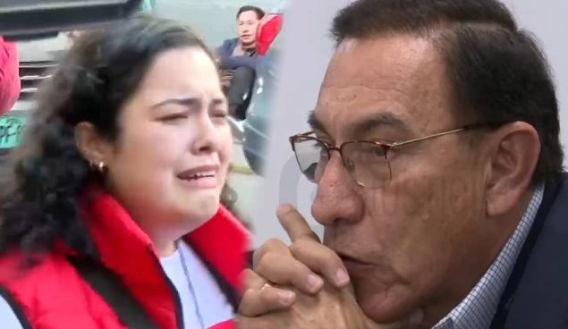 Seguidora de Martín Vizcarra llora tras enterarse de los 5 meses de prisión preventiva