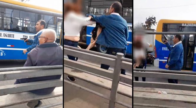 Sujeto armado agrede a mujer en la vía pública y da disparo al aire | VIDEO