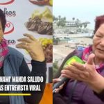 Adulta mayor saluda a Latina tras llevar a su nieto al malecón para 