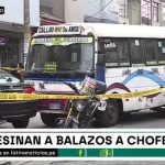 El Agustino: chofer de bus es asesinado a balazos por parte de sicarios | VIDEO
