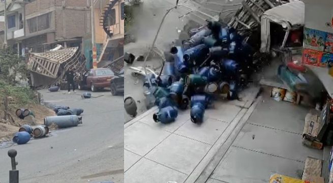 Tragedia en Pasamayito: camión cargado con balones de gas choca contra vivienda y deja tres muertos