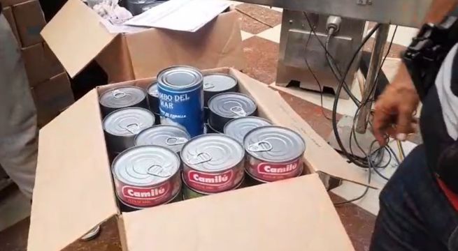 Chimbote: intervienen fábrica clandestina que adulteraba conservas de pescado