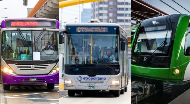Estos son los horarios del Metropolitano, Corredores y Metro de Lima por el feriado