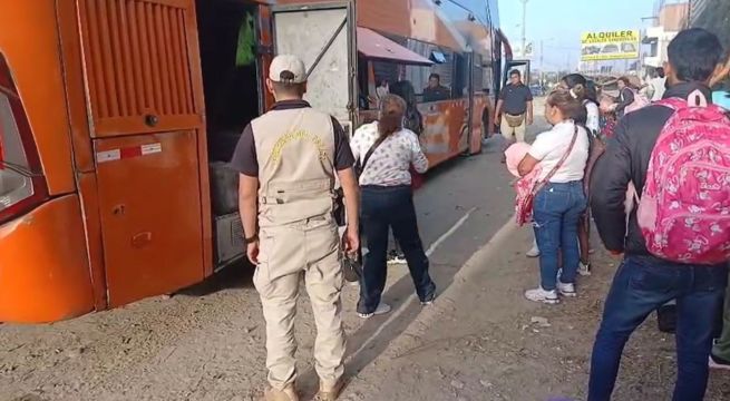 Tumbes: detienen bus con 37 extranjeros que ingresaron ilegalmente al Perú