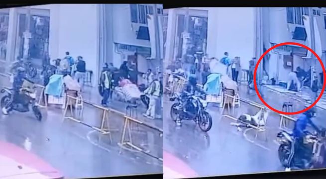 Cámaras de seguridad captaron el asalto a cambista en el Centro de Lima | VIDEO